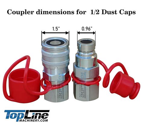 skid steer flat face coupler caps|flat face coupler size chart.